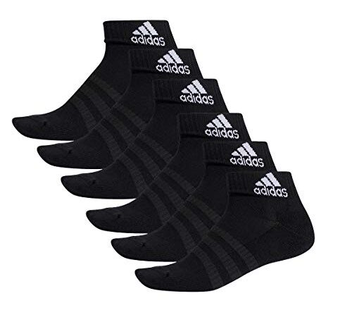 adidas 6 Paar Performance Sneaker / Quarter Socken Unisex Kurzsocke , Farbe:Black, Socken & Strümpfe:43-45