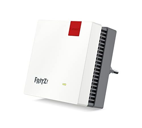 AVM FRITZ!Repeater 1200 AX (Wi-Fi 6 Repeater mit zwei Funkeinheiten: 5 GHz-Band (bis zu 2.400 MBit/s), 2,4 GHz-Band (bis zu 600 MBit/s), deutschsprachige Version)