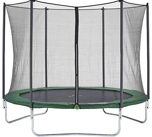 CZON SPORTS Gartentrampolin Ø300 cm mit Sicherheitsnetz, grün|trampolin|trampolin outdoor
