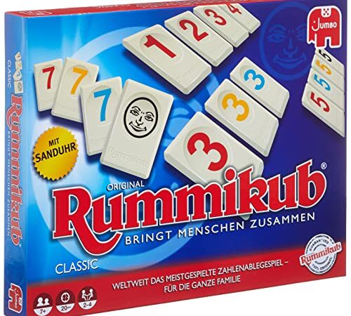 Jumbo Spiele Original Rummikub Classic - Klassische Gesellschaftsspiele - Brettspiele für Erwachsene und Kinder ab 7 Jahren