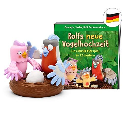 tonies Hörfiguren für die Toniebox - Rolf Zuckowski – Rolfs Neue Vogelhochzeit Figur - ca. 36 Minuten ab 3 Jahren - Deutsch