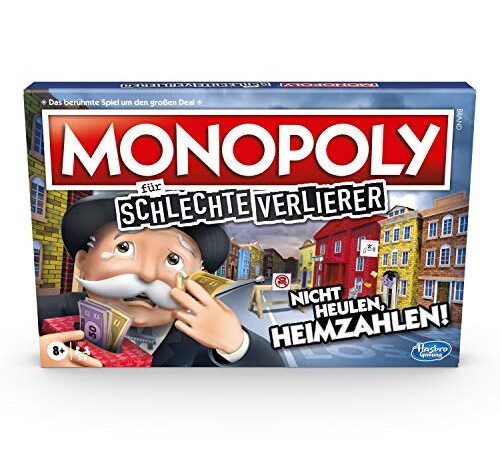 Monopoly für schlechte Verlierer Brettspiel ab 8 Jahren – Das Spiel, bei dem es sich auszahlt, zu verlieren