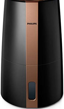 Philips Luftbefeuchter 3000 Serie HU3918/10 (bis zu 45m², hygienische NanoCloud-Technologie, leiser Nachtmodus, Automodus, 3 Liter Wasserbehälter) schwarz