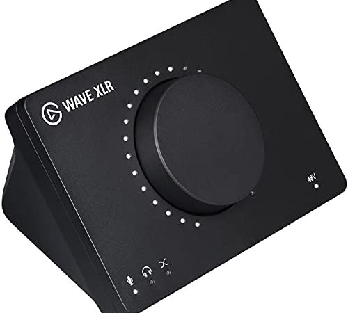 Elgato Wave XLR - Audiomixer und Vorverstärker für XLR-Mikro, Interface-Steuerung, 48 V Phantomspeisung, Tippen zum Stummschalten, digitale Mixing-Software zum Streamen, Aufnehmen, Podcasten, Mac/PC