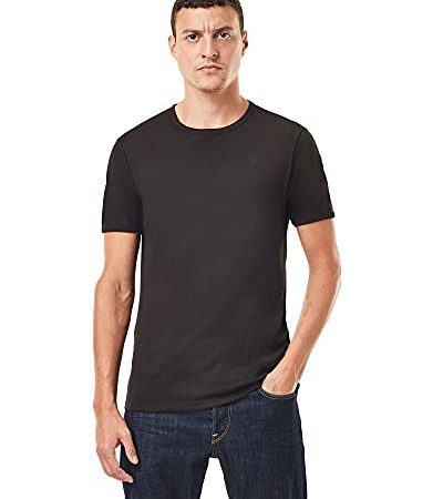 G-STAR RAW Herren Basic Slim 2-pack T-shirt, Schwarz (black 124-990), M