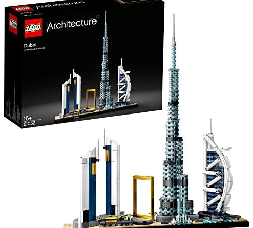 LEGO 21502 Architecture Dubai, Skyline-Kollektion, Modellbausatz, Set zum Stressabbau für Erwachsene und Jugendliche ab 16 Jahre